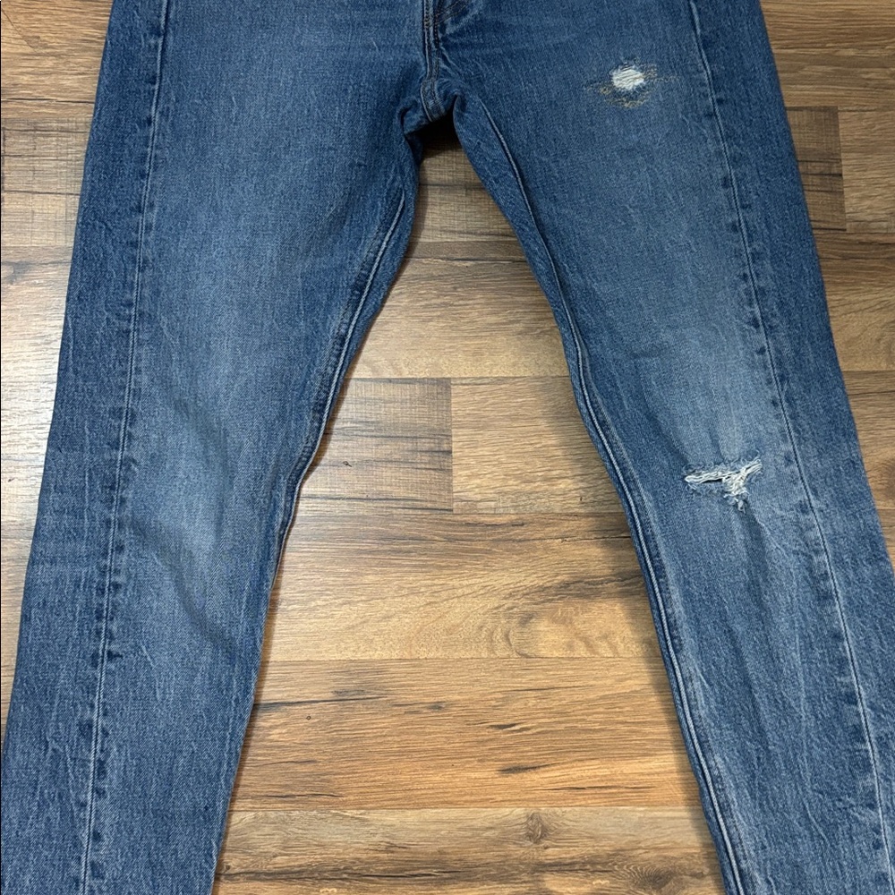 Levi’s Altered 29X28 Blue Denim Jeans Skinny Flattering Sexy Pants Bottoms Fly - Picture 6 of 10